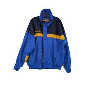 Columbia Sportswear Mens Bugaboo Jacket Blue Yellow OUTER SHELL ONLY Size Large